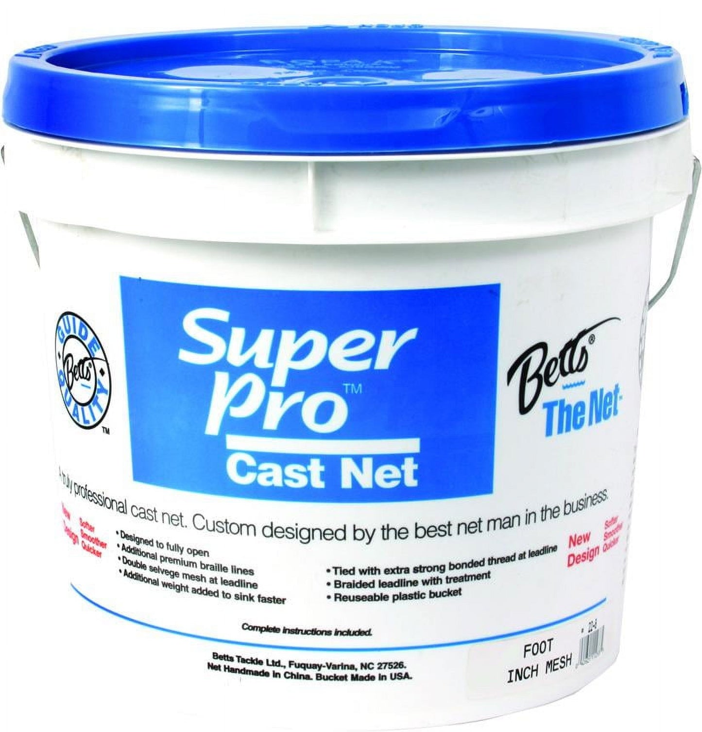 Betts Cast Net Mono 1/4' 5' Radius