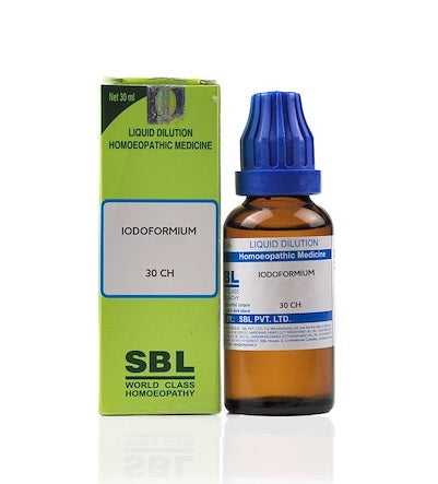 Iodoformium Dilution 6C, 30C, 200C, 1M, 10M.