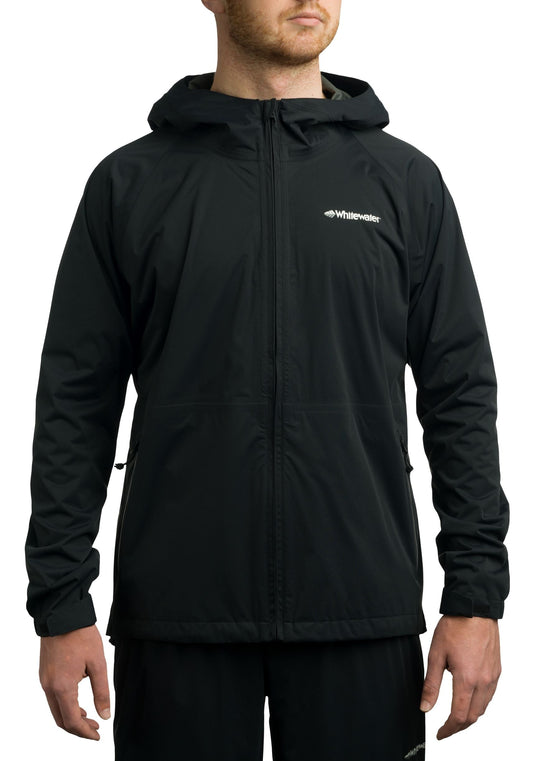 Whitewater Fishing Men¡¯s Packable Rain Jacket, Rain Gear for Men (Black, 3X-Large)