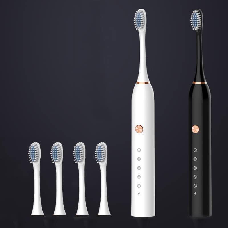 TEDATATA Electric Toothbrush,Rechargeable Toothbrushes 5 Optional Modes,IPX7 Whitening Electric Tooth Brushes,Tooth Brushes 2-Minute Timer, Black White Randomly Send