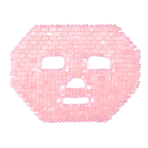 ideayard Rose Quartz Mask｜100% All Natural Jade Face Mask｜Diminish Puffiness｜Soothe Eye Fatigue｜Dark Circles Face Caring