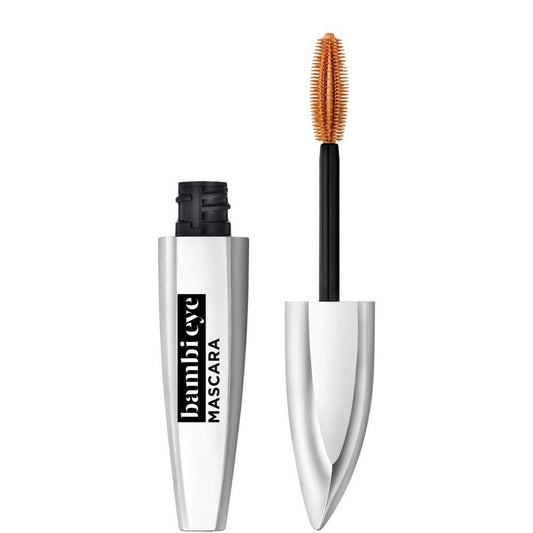 L'Oreal Paris Makeup Bambi Eye Mascara, Lasting Volume, Length &amp; Lift, Doe-eye Definition, No Clumping, Washable, Blackest Black 0.21 Fl Oz