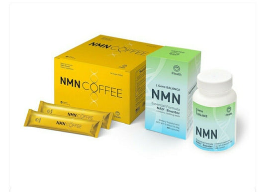 iHealth NMN Super Pack Repair Gene Balance Essential Booster and NAD Coffee NEW