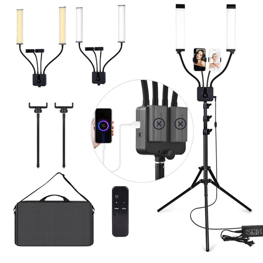 Lash Lamp for Eyelash Extensions 5800LM Esthetician Light for Lash Extensions with Tripod Stand and Phone Holder, Floor Lamp, Lash Light for Makeup, Tattoo, Photography, Video Recording