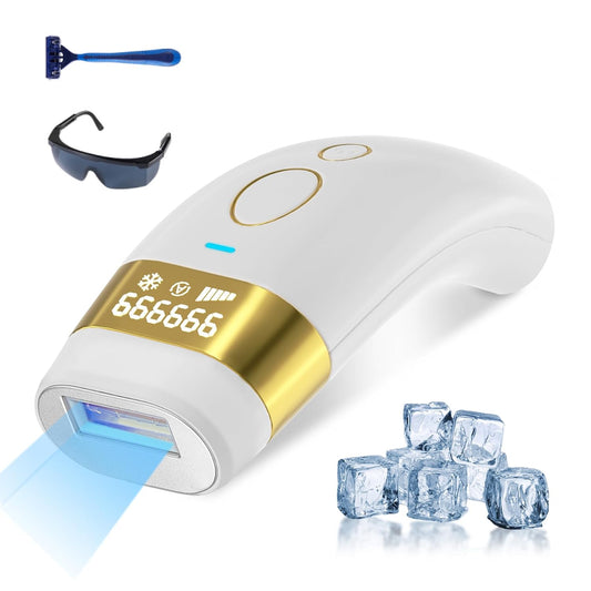 Laser Hair Removal for Women Men Permanent IPL Hair Removal Device with Painless Ice Cooling 999999 Flashes 5 Levels At-Home Laser Hair Removal Machine for Whole Body Use