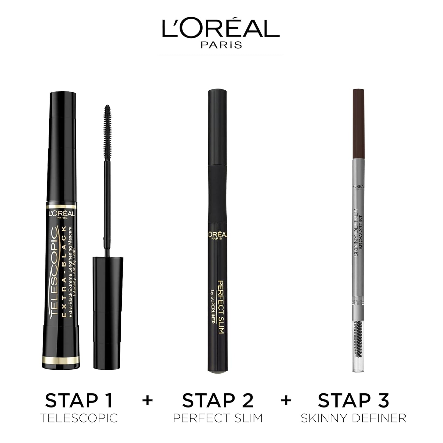 L'Oreal Telescopic Extra Black Mascara, Extra Black, 0.27 Ounce