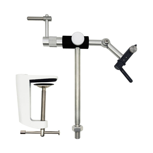 Rotary Fly Tying Vise Fly Fishing Hook Tying Tool Portable Adjustable Fly Tying Clamp Fly Tying Tool for Fly Tying Lure Making Bottom Jigs Black