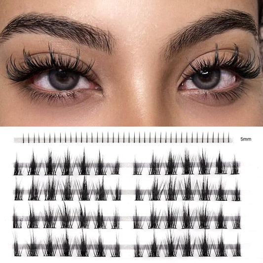 LANKIZ Manga Lashes, 96pcs Cluster Lashes with Bottom Lashes, Individual Lash Extensions Anime Lashes for DIY Eyelash Extension, 56pcs Lash Clusters with 40pcs Bottom Individual Eyelashes