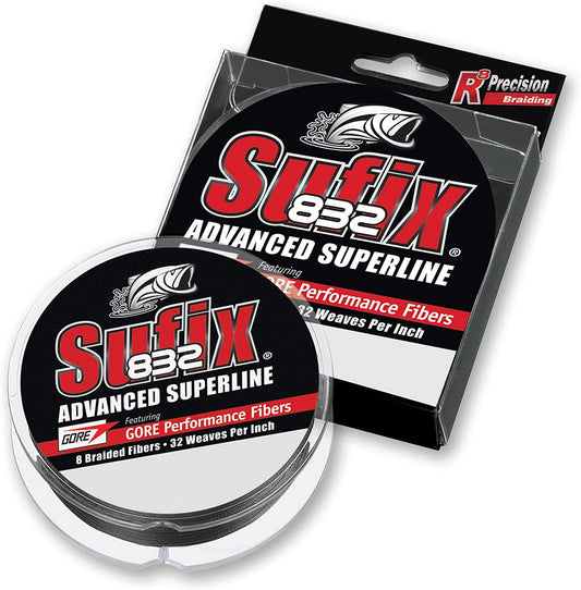 832 Advanced Superline Braid, Hi-Vis Yellow, 80-Pound/600-Yard Spool