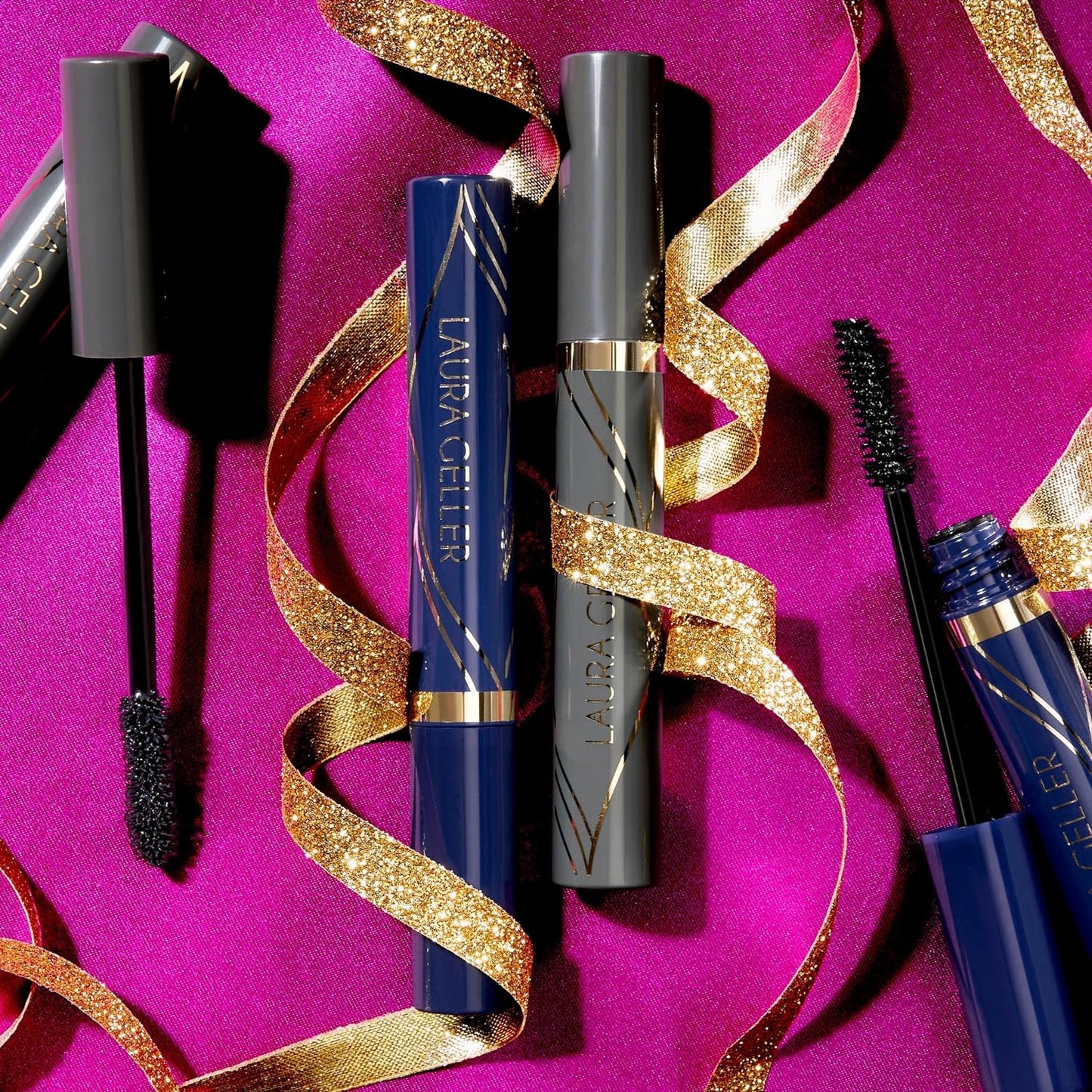 LAURA GELLER NEW YORK Always There Lengthening + Waterproof Mascara | Long-Lasting Mascara for Volume and Length Duo