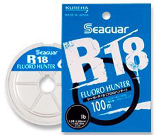 KUREHA Seaguar R18 FLUORO HUNTER Fluorocarbon Line 100m 16Lb Clear Saltwater NEW