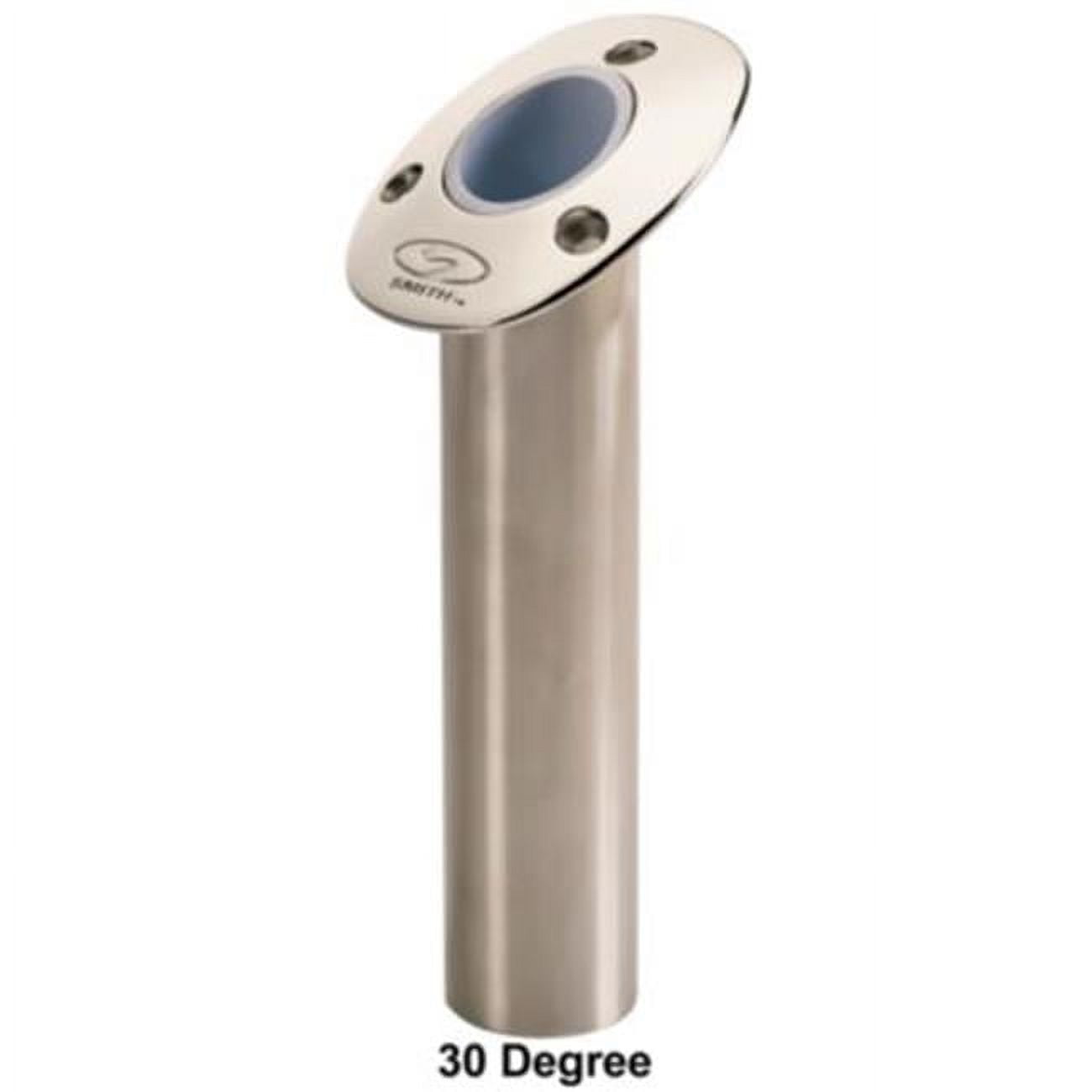 CE SMITH FLUSH MT ROD HOLDER SILVER STAINLESS 9' DEP 0 DEG