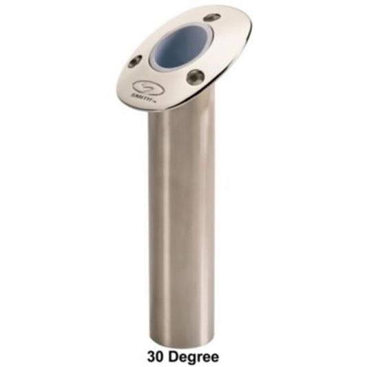CE SMITH FLUSH MT ROD HOLDER SILVER STAINLESS 9' DEP 0 DEG