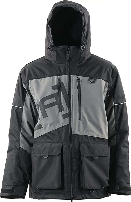 Clam Icearmor Defender, Black/Charcoal Parka, 3X-Large