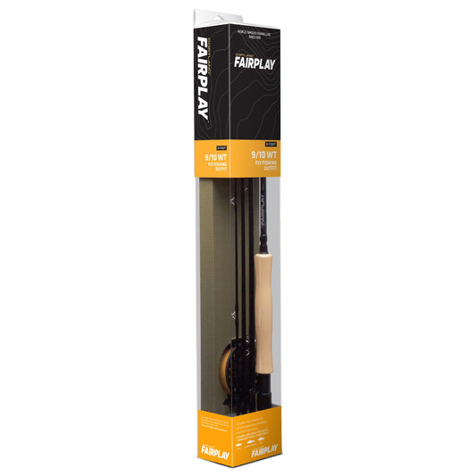 Cortland Fairplay Great Lakes 9' Graphite Fly Rod Combo, 9/10 Weight, 4 Piece, 608085