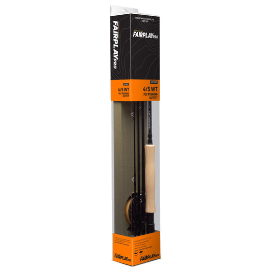 Cortland Fairplay Pro Graphite Fly Rod Combo, 4-5WT, 4 Piece, 607743