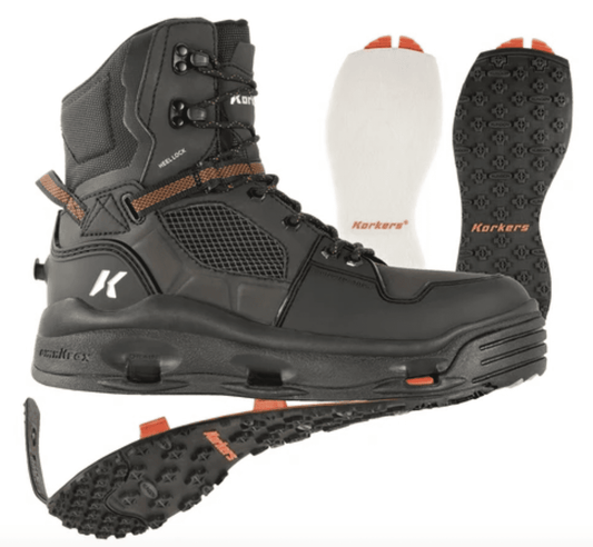 Korkers Terror Ridge Wading Boot Felt & Kling-On Soles - Size 12