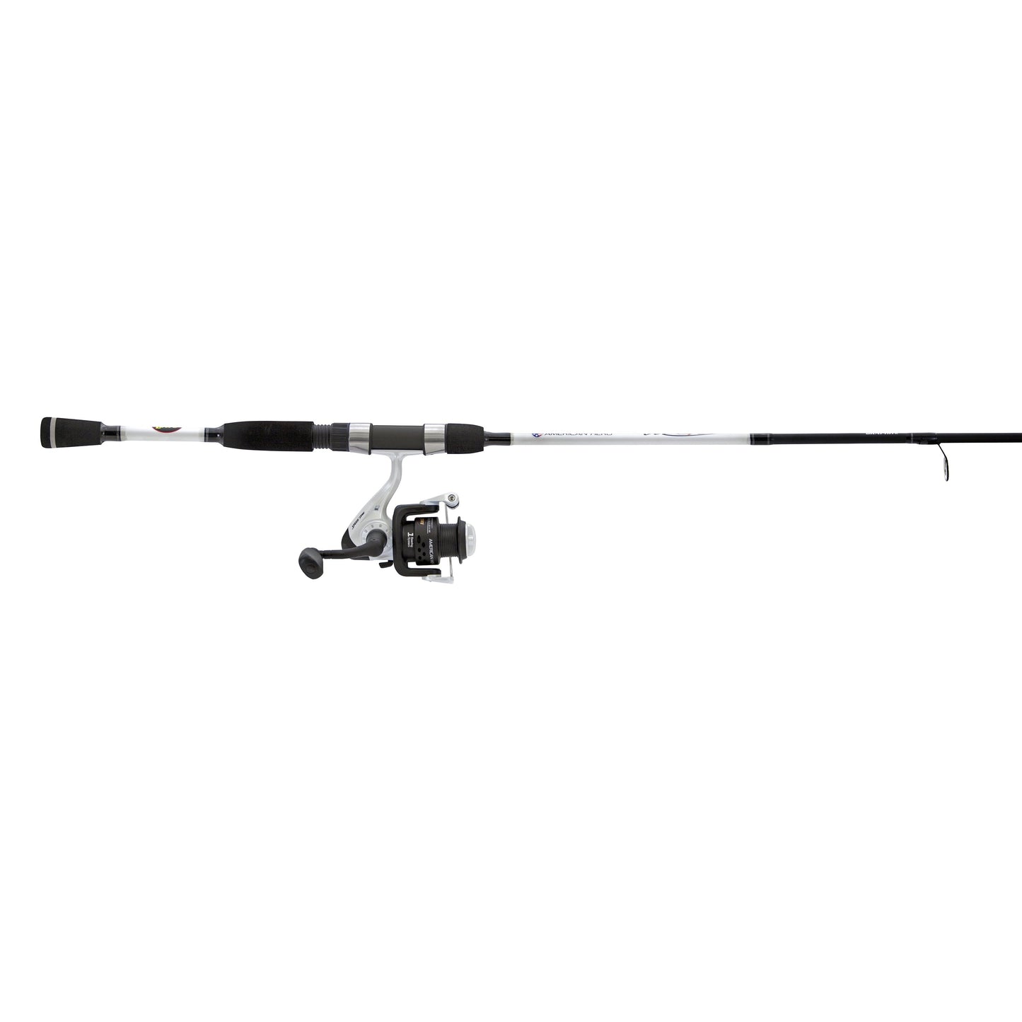 Lew's American Hero We Go 2 Spinning Reel and Fishing Rod Combo, 5-Foot 6-Inch Rod, Size 100 Reel, White