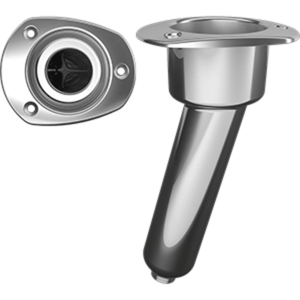 Mate Series Stainless Steel 15 Rod Cup Holder Drain Oval Top