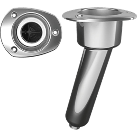 Mate Series Stainless Steel 15 Rod Cup Holder Drain Oval Top