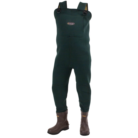 Men's Amphib Bootfoot Neoprene Felt Chest Wader | Forest Green | Size 13