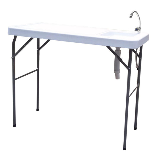 Outdoor Fish And Game Cutting Cleaning Table W/Sink And Faucet