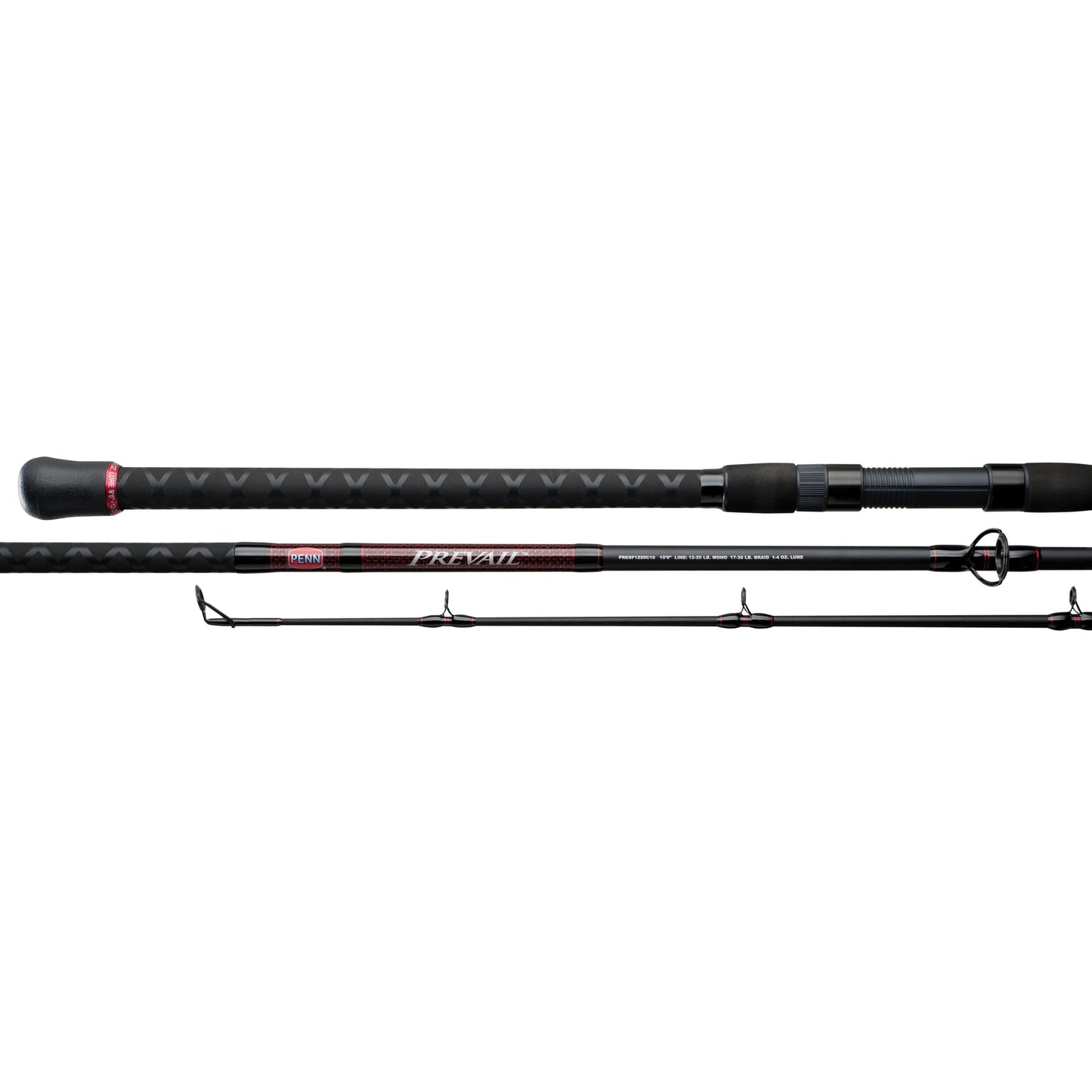 Penn Prevail Surf Casting Rod 11' Length, 2 Piece Rod, 15-30 lb Line Rate, Medium/Heavy Power, Fast Action