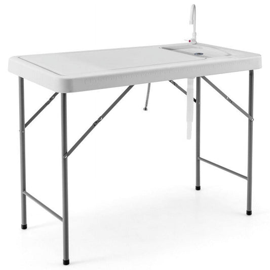 Portable Fish Cleaning Table with Sink and Faucet - 1 - 22.0 - Clean your catch with convenience and ease!