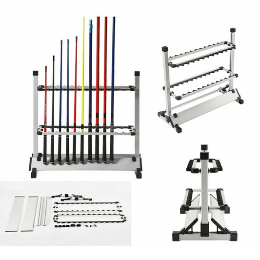 QueenTrade 24 Fishing Rod Holder Storage Rack Fishing Pole Stand Garage Organizer Holds