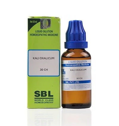 Kali Oxalicum Dilution 6C, 30C, 200C, 1M, 10M.