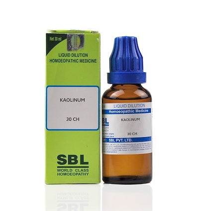 Kaolinum Dilution 6C, 30C, 200C, 1M, 10M.