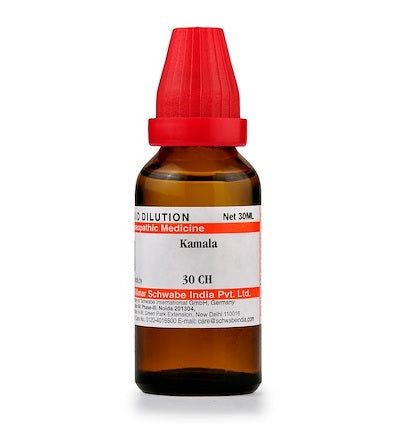 Kamala Dilution 6C, 30C, 200C, 1M, 10M