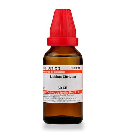 Lithium Citricum Dilution 6C, 30C, 200C, 1M, 10M
