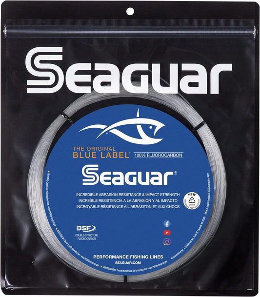 Seaguar Blue Label Big Game 100% Flourocarbon Fishing Line (DSF), 200lbs, 30 meters Break Strength/Length - 200FC30