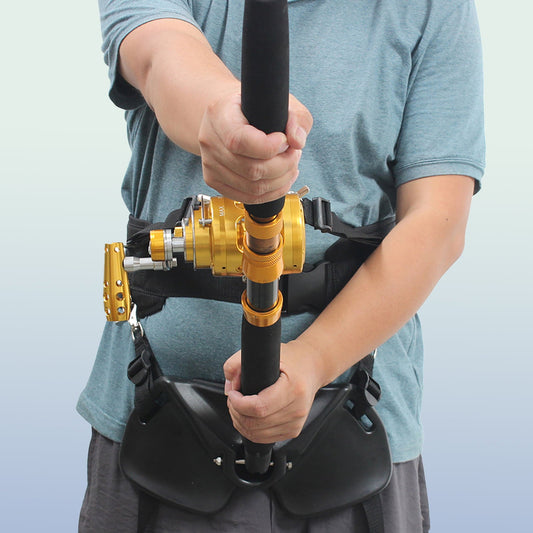 Sijiali Fishing Belly Top Professional Adjustable ABS Ergonomic Boat Fishing Rod Holder for Angling