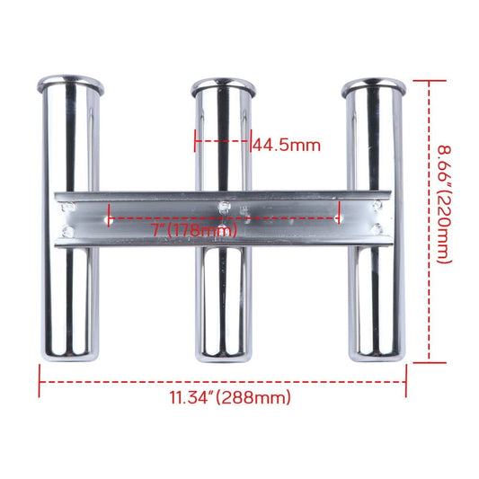 Stainless Steel Wall-Mounted Fishing Rod Holder for Boats Campers Marine Supply, Sanlian