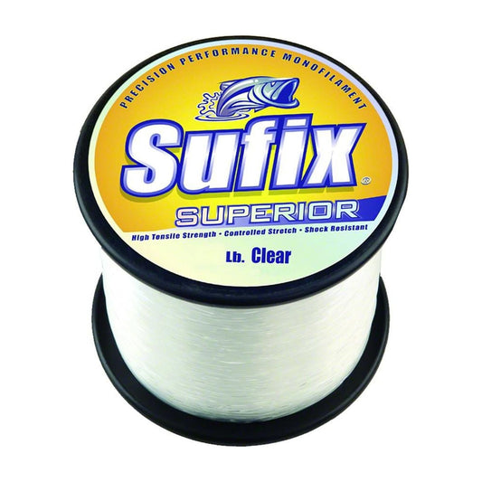 Sufix 648-060 Superior Monofilament Line 60 lb 3655 Yards Clear 4.4Lb