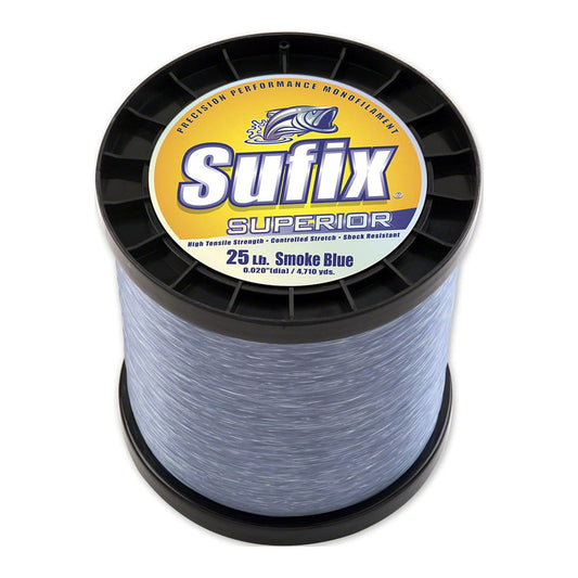 Sufix 649-050 Superior Monofilament Line 50 lb 4810 Yards Smoke Blue 4.4Lb