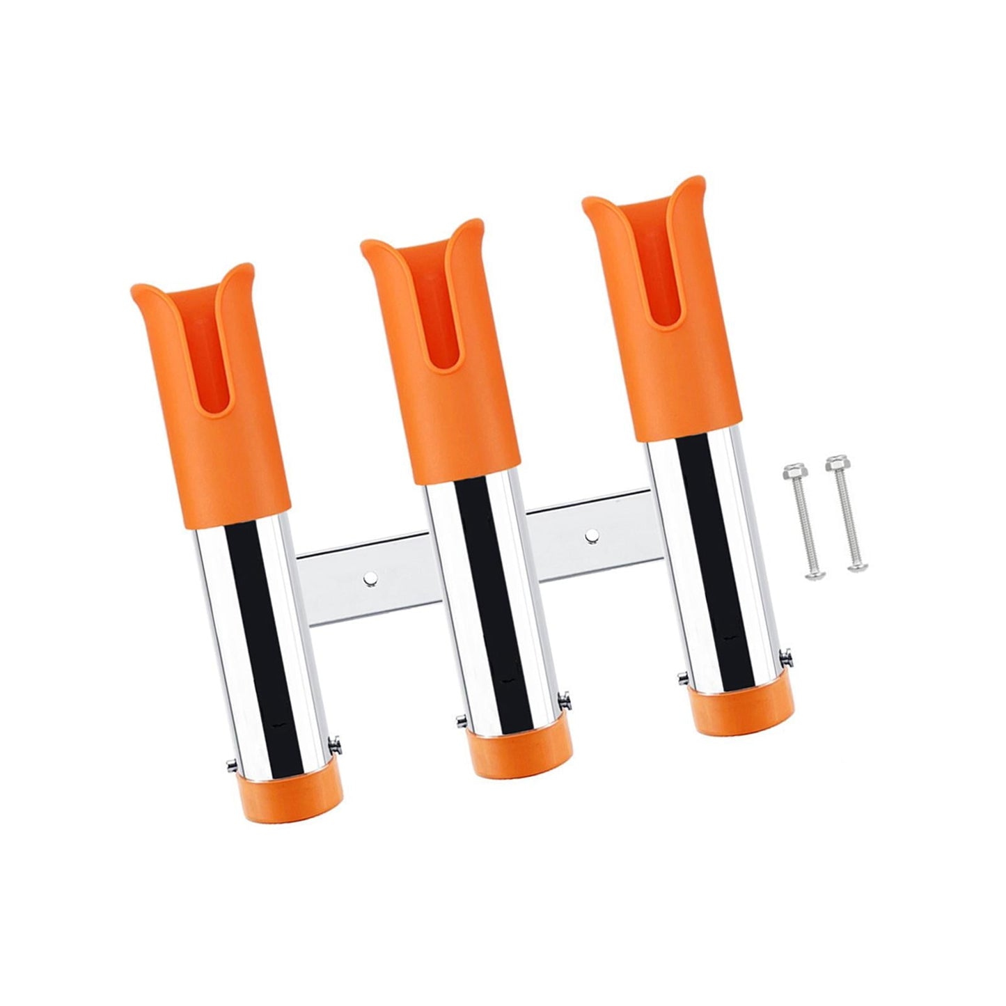 3 Line Fishing Rod Holder Pole Rest Fishing Pole Rack for Marine Canoe Truck Orange