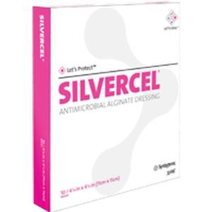 Systagenix 800404 Alginate Dressing with Silver Silvercel, Box of 10